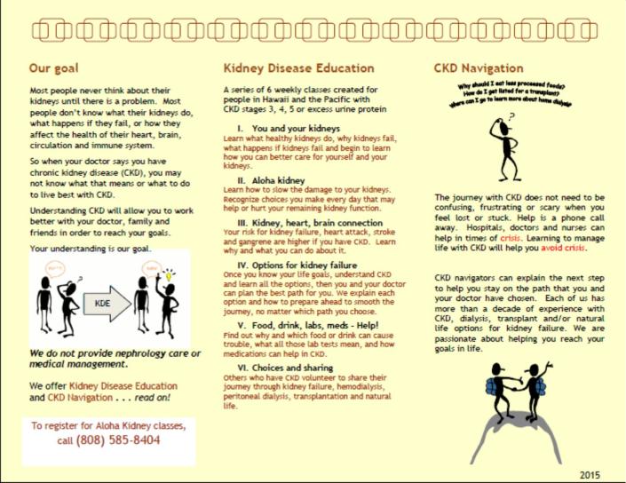 Contact Heanu at the KRHCAI Resource Center at 928-0101 if interested in signing up. 