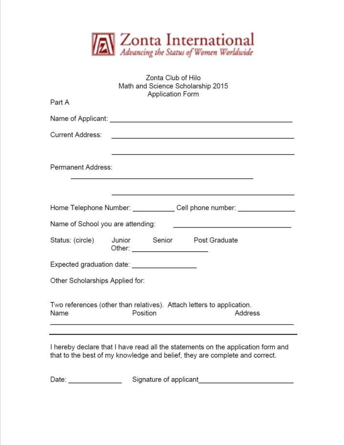 Math and Science Sch Application