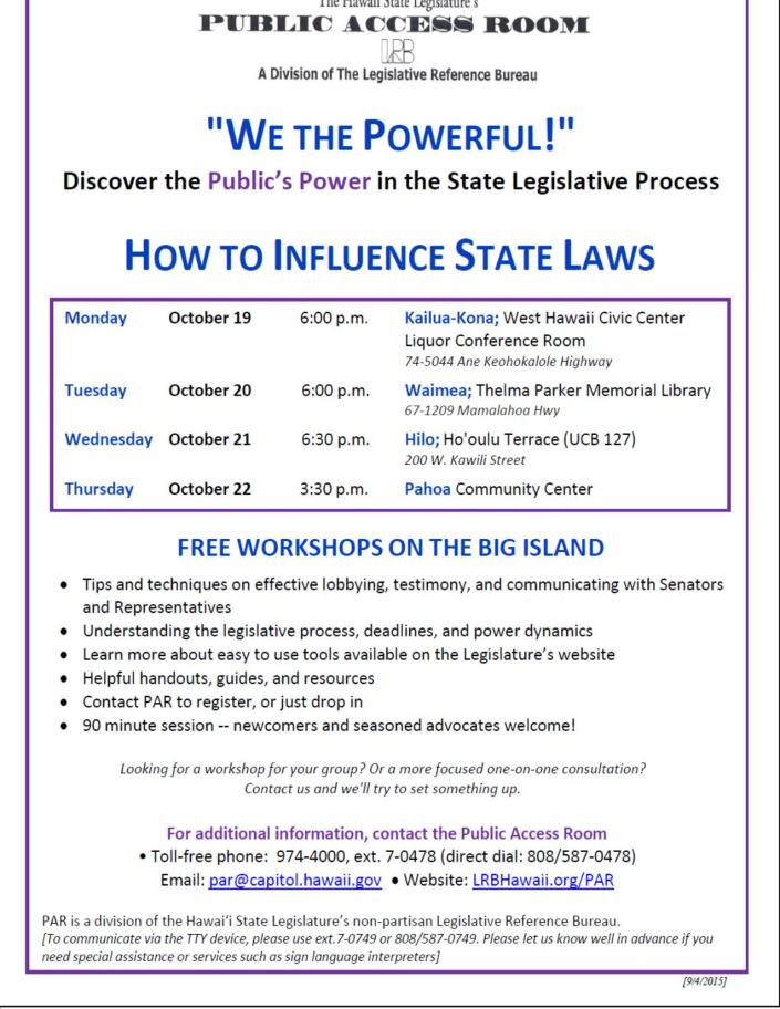 PAR How to Influence State Laws