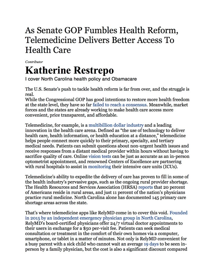 Senate GOP Fumbles Health Reform